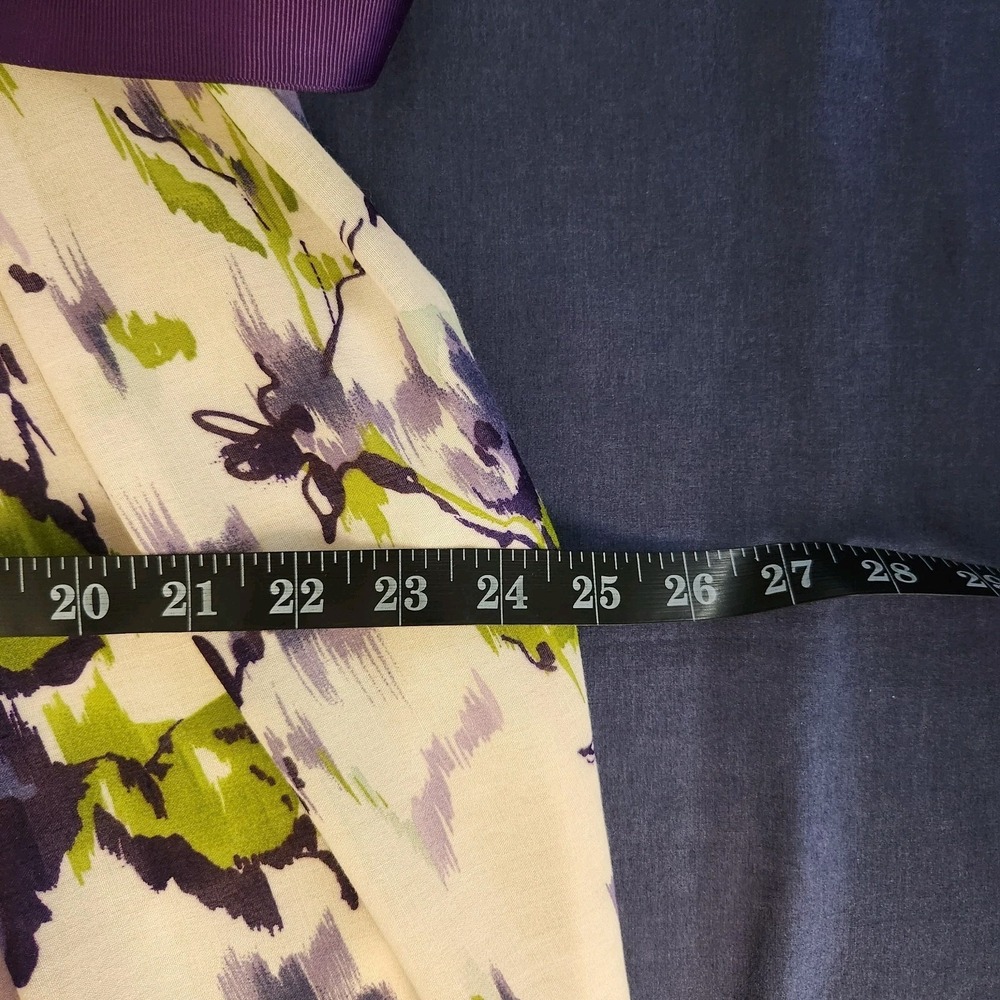 Coldwater Creek Belted Floral Wedding/Classic/Old-money Midi Dress 14 - Picture 11 of 12